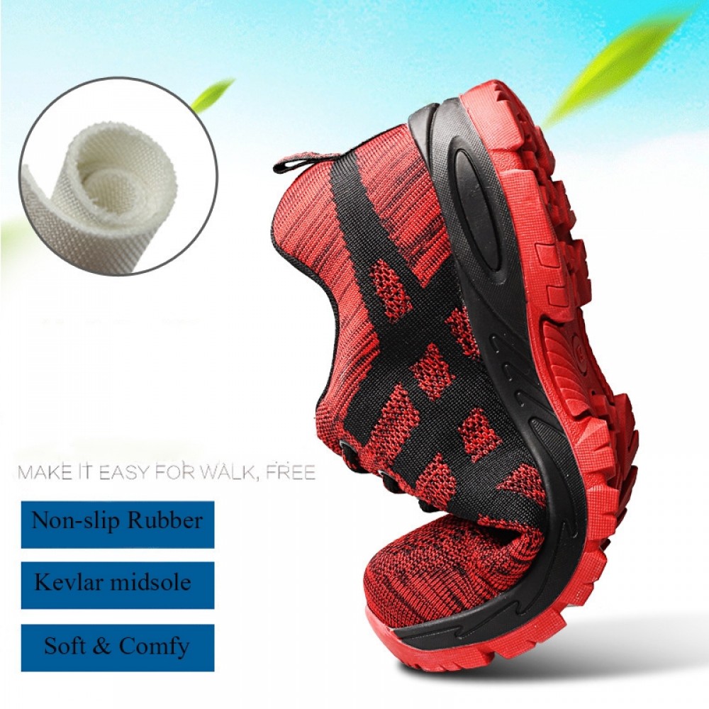 Indestructible Light Breathable Mesh Shoes Steel Toe Work Safety Shoes ...