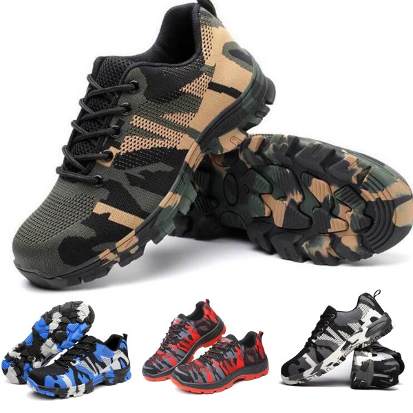 Indestructible Military Camouflage Battlefield Shoes Steel Toe Work Safety Shoes