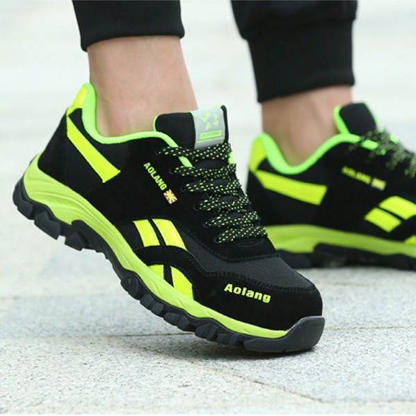 Fashion Casual Puncture Proof Anti-Smashing Steel Toe Work Safety Shoes