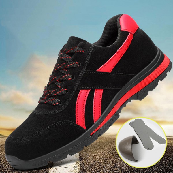 Fashion Anti-Smashing Steel Toe Anti-Puncture Steel Mid-sole Work Safety Shoes