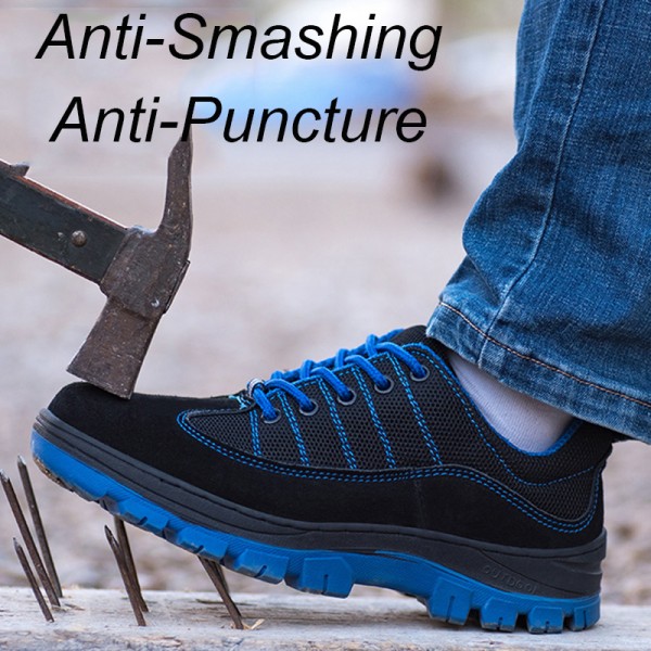 Anti-Smashing Steel Toe Anti-Puncture Breathable Work Safety Shoes