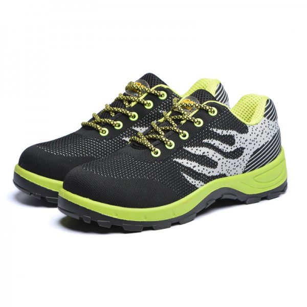 Flyknit Indestructible Shoes Breathable Footwear Steel Toe Work Safety Shoes