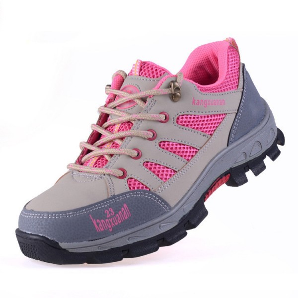 Women's Light Weight Casual Breathable Puncture Proof Anti-Smashing Steel Toe Work Safety Shoes